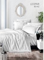 Постельное белье First Choice Leopar beyaz евро Постельное белье First Choice Leopar beyaz евро