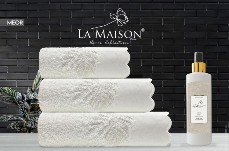 Набор полотенец La Maison Meor из 3 шт. 30х50 см+ 50х90 см +70x140 см с парфюмом