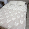 Муслиновое покрывало Moss Home 230x250 см Листики крем - беж Муслиновое покрывало Moss Home 230x250 см Листики крем - беж