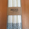 Набор вафельных полотенец Moss Home из 3-х штук 45х70 см, серый кант