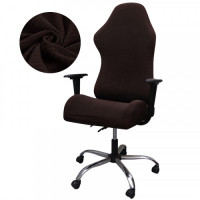 Чохол на офісне крісло Homytex цілісний водовідштовхуючий коричневий, розмір М