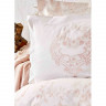 Набор постельное белье с пледом и покрывалом  Karaca Home Quatre royal pudra 2020-1 пудра евро 