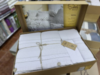 Постельное белье Sikel Siena gri из муслина евро