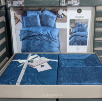 Постельное белье La Romano Theron Blue евро
