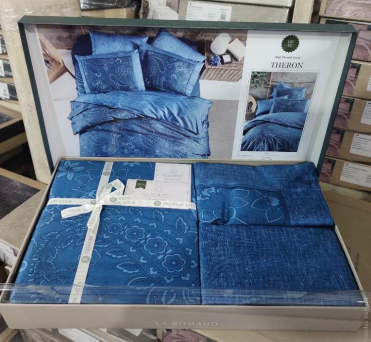 Постельное белье La Romano Theron Blue евро