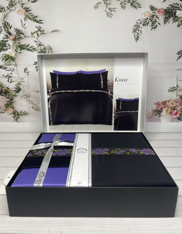 Постільна білизна Romeo Home Knox сатин люкс євро з вишивкою