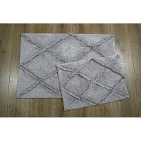 Набор ковриков для ванной Irya Nadia gri серый 40x60 см + 60x90 см