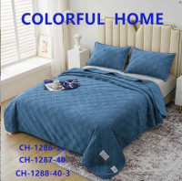 Покрывало велюровое Colorful Home 210x230 см с наволочками Ромб, модель 8