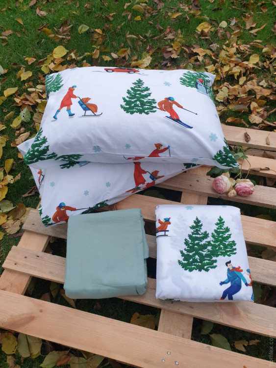 Постільна білизна фланель Cotton Star євро, модель 20