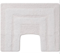 Коврик для ванной PHP Sirio bianco 50x40 см с вырезом под унитаз