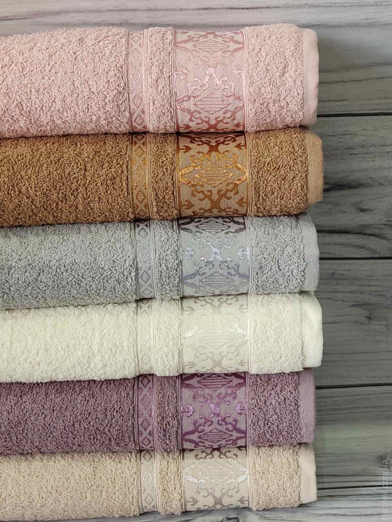 Набор махровых полотенец Mame Home 70x140 см из 6 шт, модель 14