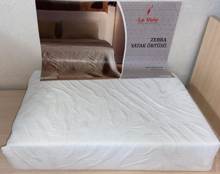 Покривало Le Vele Zebra 240х260 см біле