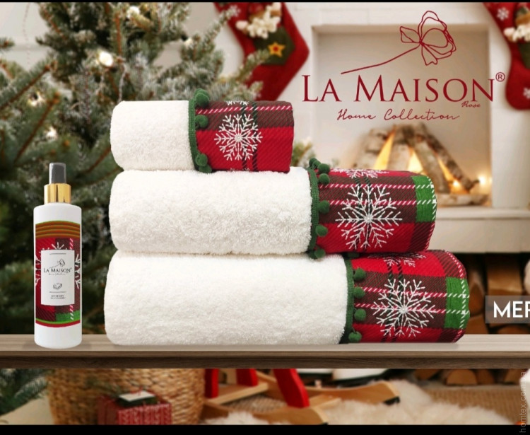 Набор полотенец La Maison Merry из 3 шт. 30х50 см+ 50х90 см +70x140 см с парфюмом Набор полотенец La Maison Merry из 3 шт. 30х50 см+ 50х90 см +70x140 см с парфюмом