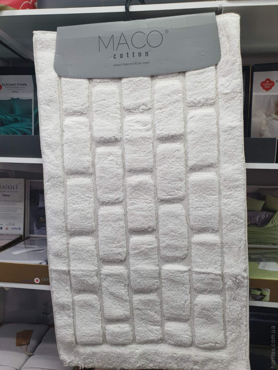 Набір бавовняних килимків для ванної Maco Cotton з 2 шт. 50x60 см + 60x100 см модель 33