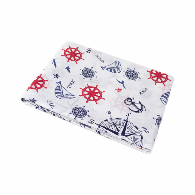 Пододеяльник Iris Home ранфорс Anchor синий 145х210 см