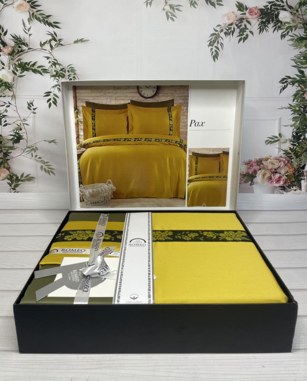 Постельное белье Romeo Home Pax сатин люкс евро с вышивкой