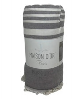Махровая простынь Maison Dor Babette grey 155x220 см