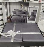Постільна білизна First Choice Snazzy quick silver сатин люкс євро