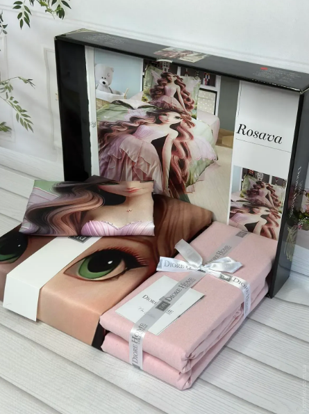 Постільна білизна ранфорс 3Д Diore Rosava