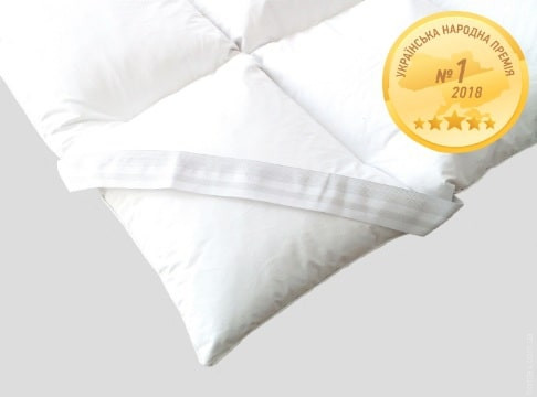 Перина-наматрасник Mirson Luxury Exclusive пух 100% 80x200 см