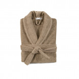 Халат махровый unisex Lotus Home Basic New Line бежевый 3XL