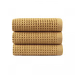 Полотенце Lotus Home Waffle mustard горчичное 50х90 см