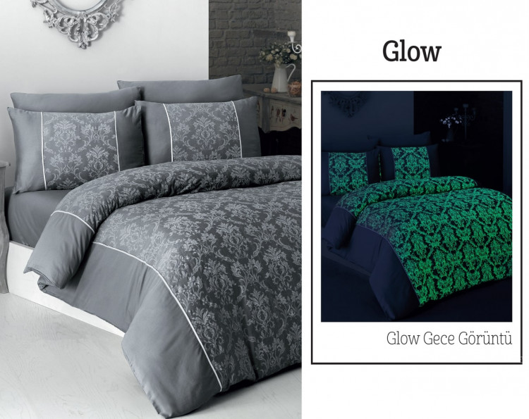 Постільна білизна First Choice Glow v.i.p moon light сатин євро