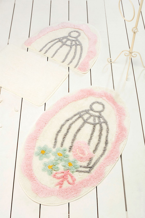 Коврик для ванной Chilai Home SWEET BIRD PINK 60x100 см Коврик для ванной Chilai Home SWEET BIRD PINK 60x100 см