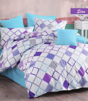 Комплект постельного белья Zugo Home ранфорс Sion V4 евро