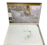 Постельное белье Maison D'or Helena white семейный