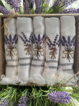 Набір вафельних рушників для кухні Nilteks Lavanda з 5 штук 40x60 см