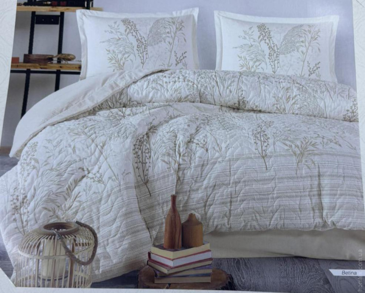Постільна білизна зі стьобаним підковдрою - покривалом Aran Clasy Betina євро