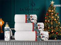 Набор полотенец La Maison Monte из 3 шт. 30х50 см+ 50х90 см +70x140 см с парфюмом Набор полотенец La Maison Monte из 3 шт. 30х50 см+ 50х90 см +70x140 см с парфюмом