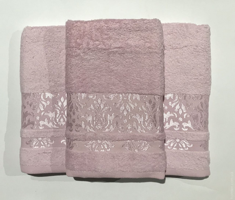 Набор махровых полотенец Gold Soft Life Kamilla 50x90 + 70x140 см розовый