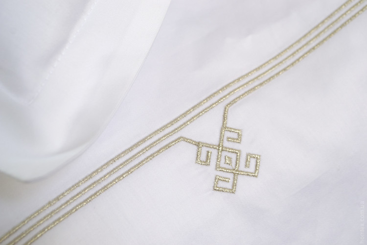 Пододеяльник с наволочками Penelope - Etnica gold золотий 260х240 см + 50х70 см (2 шт.)