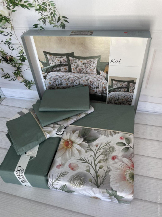 Постельное белье Romeo Home поплин Kai евро