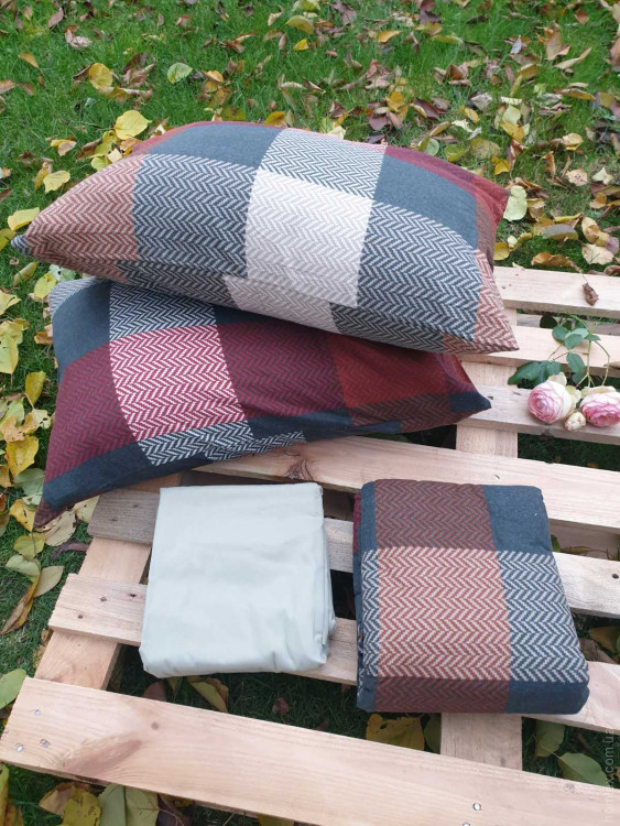 Постільна білизна фланель Cotton Star євро, модель 22