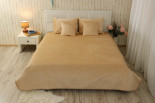 Покрывало Руно двустороннее декоративное “Velour” Beige ромб 150x220 см