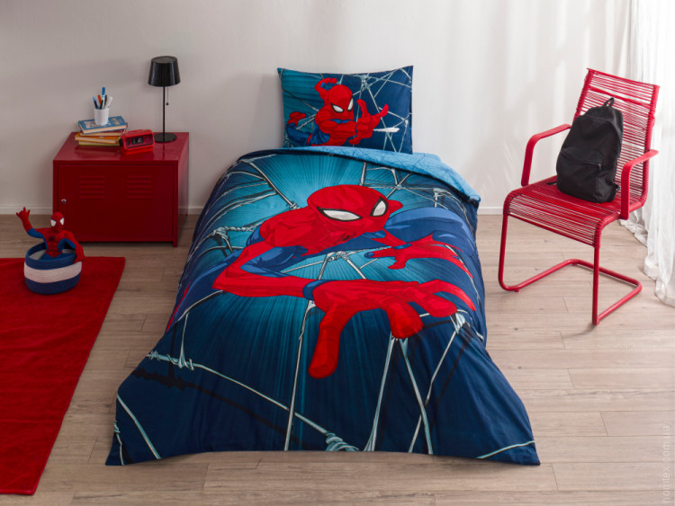 Постельное белье TAC Ranforce Disney Spiderman Rise детское с простыней на резинке