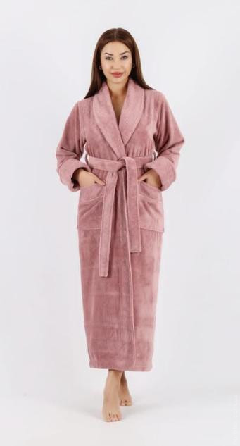 Халат махровый Nusa NS 3883 pudra