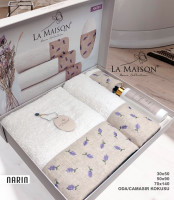 Набор полотенец La Maison Narin из 3 шт. 30х50 см+ 50х90 см +70x140 см с парфюмом