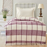 Плед вафельный Karaca Home Carmen murdum 180х220 см 