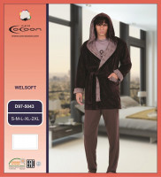 Комплект Cocoon мужской брюки+кофта+халат 97-5043