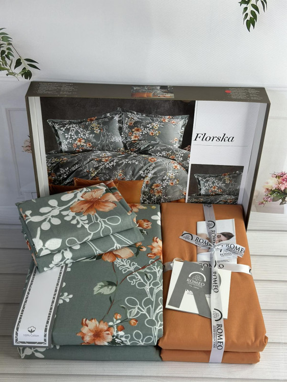 Постільна білизна поплін Romeo Home Florska євро