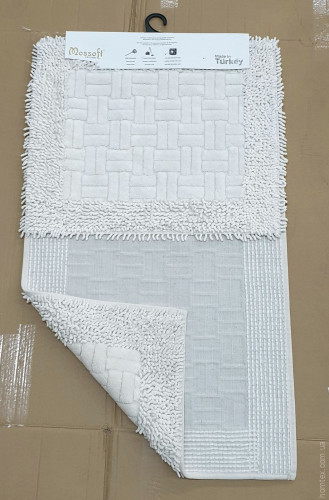 Набор ковриков для ванной MOSSOFT Mosso 60x100 см + 50x60 см крем
