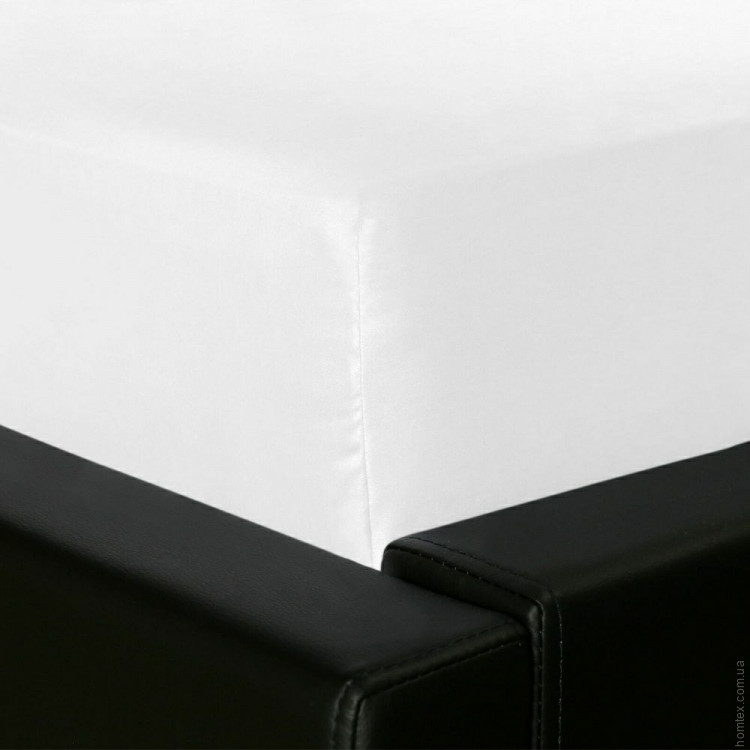 Простынь на резинке Lodex Pamuk white 90x200x25 см