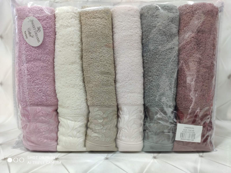 Набор махровых полотенец Sweet dreams Gabardin из 6 шт. 50х90 см