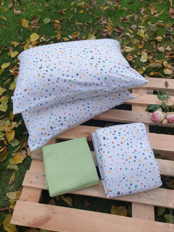 Постільна білизна фланель Cotton Star євро, модель 23