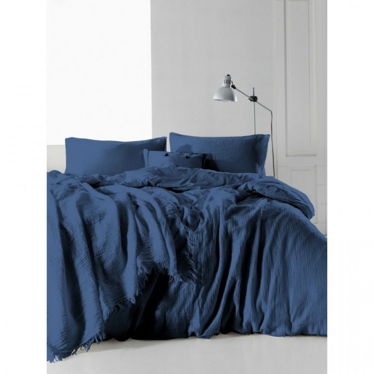 Постельное белье SoundSleep MUSLIN Dark Blue евро