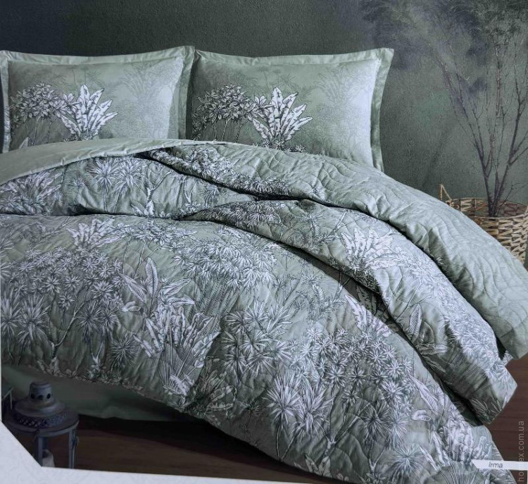 Постельное белье со стеганым пододеяльником - покрывалом Aran Clasy Irma евро